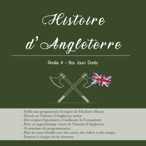 Histoire d’Angleterre Année 4 – Des origines légendaires à Guillaume le Roux