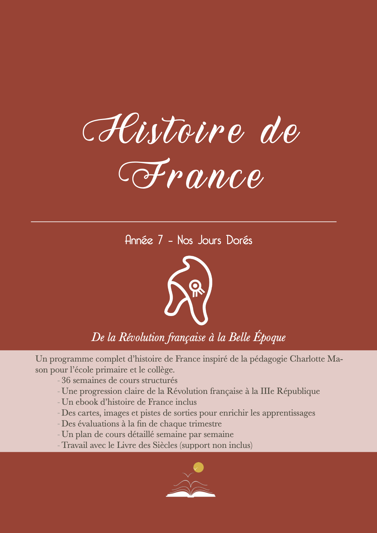 Cours d'histoire de France pour le collège de la Révolution française à la Belle époque