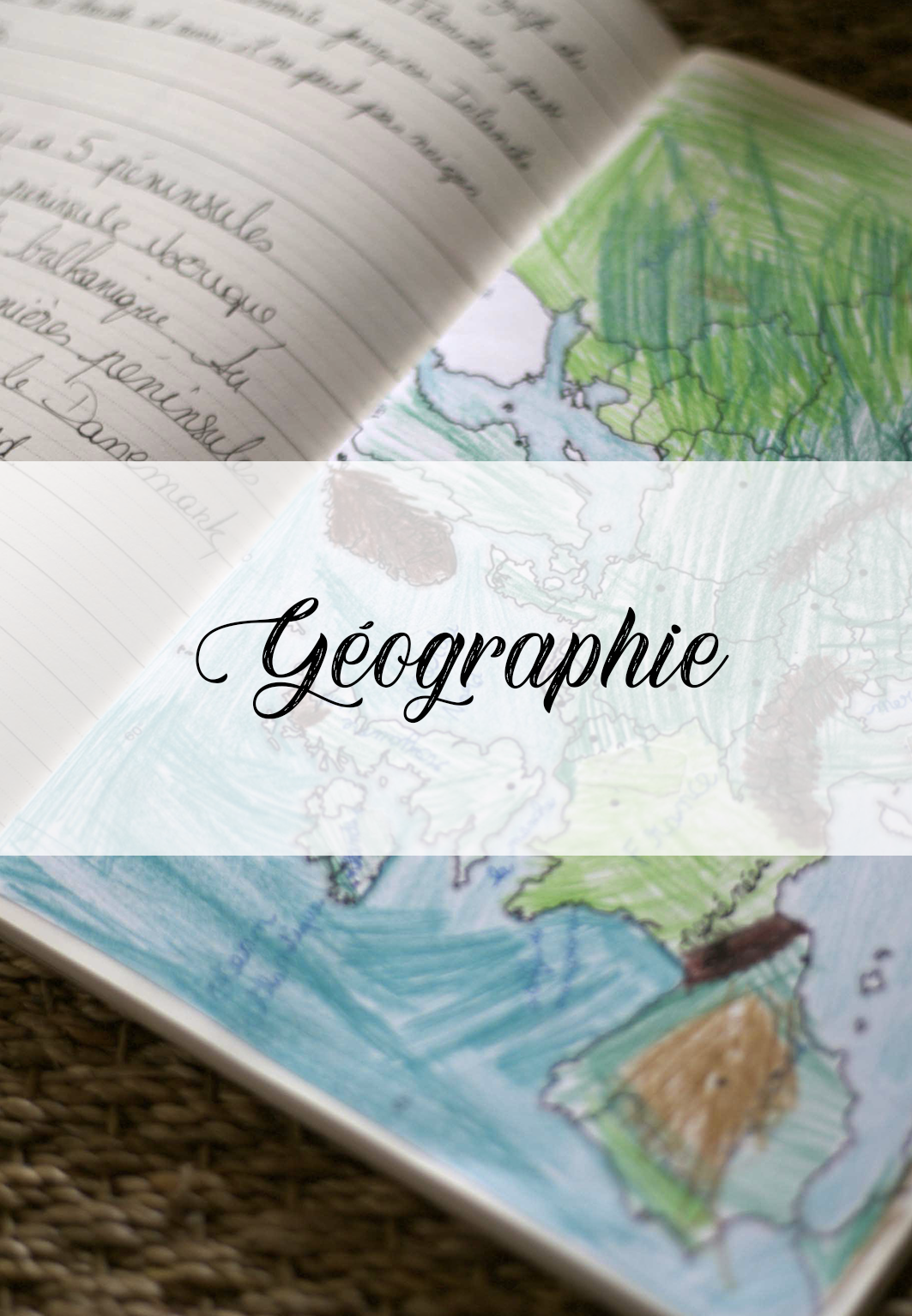 Catégorie de ressources pour enseigner la géographie aux enfants avec la pédagogie Charlotte Mason