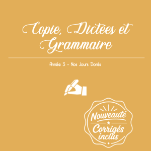 Couverture du fichier d'écriture pour le CE2 avec de la copie, de la grammaire et des dictées selon la méthode de Charlotte Mason.
