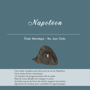 Support pédagogique Napoléon pour école à la maison