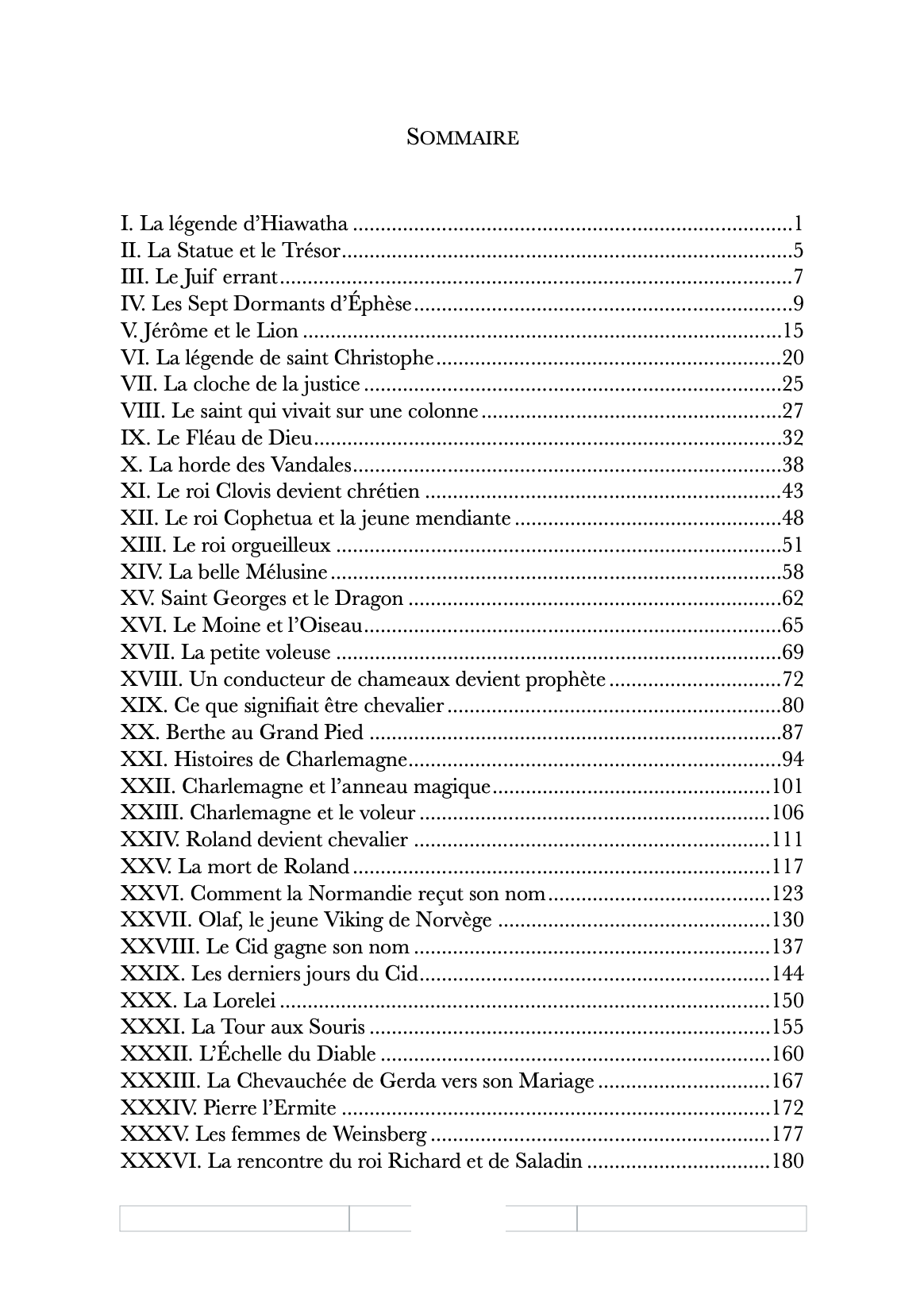 Aperçu des pages intérieures de Contes et légendes d'autrefois, recueil de récits historiques pour enfants