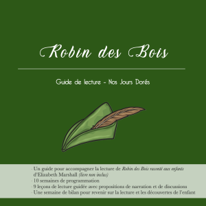Robin des Bois – Guide de lecture