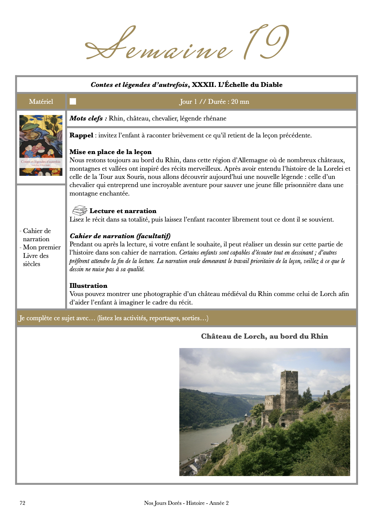 Programme PDF Histoire de France Année 2 - Nos Jours Dorés